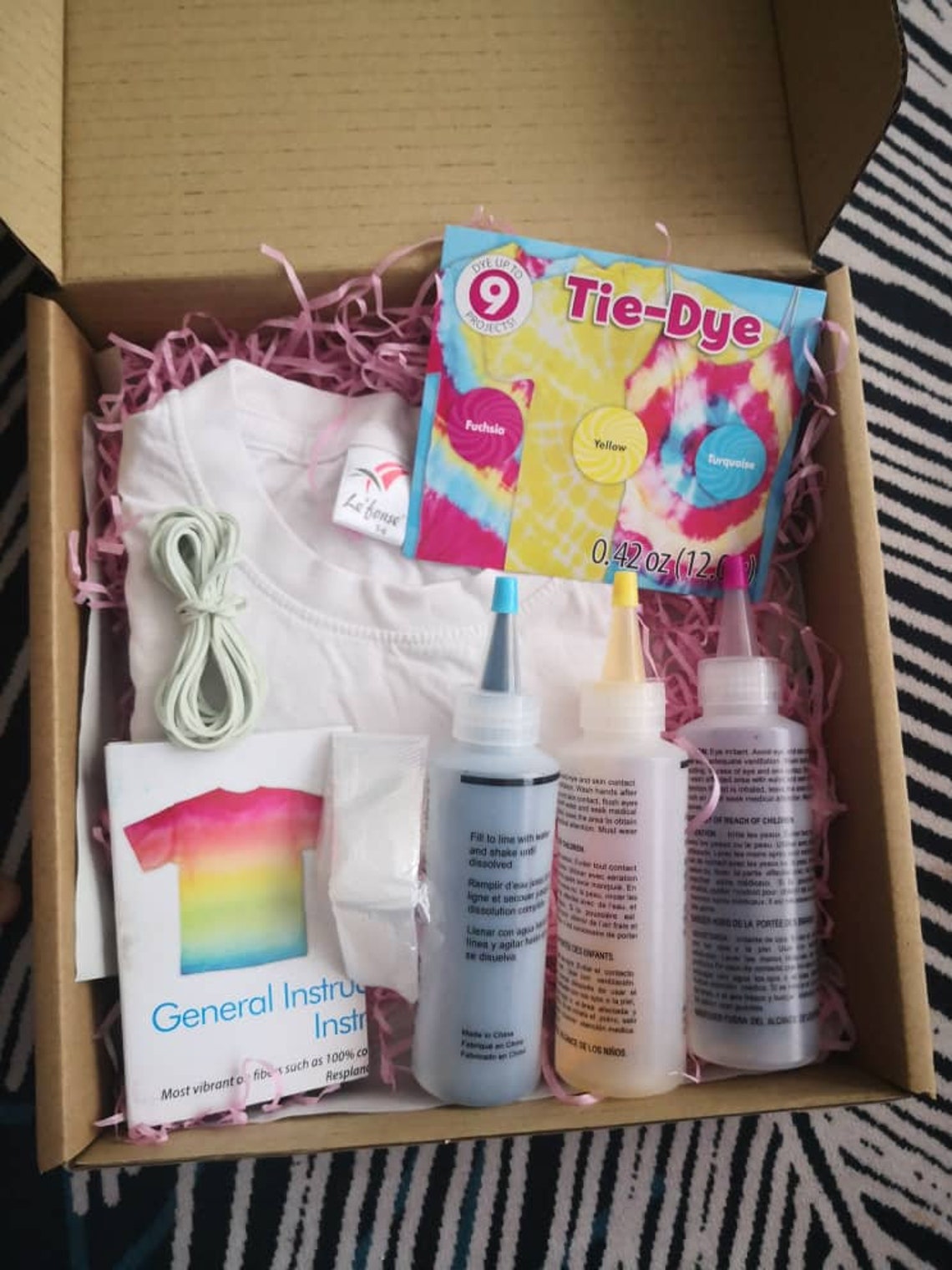 DIY Tie Dye Box, Do It Yourself DIY, Creative Surprise Box Party Etsy UK