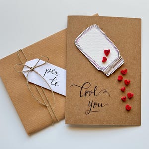Biglietto barattolo dell’amore