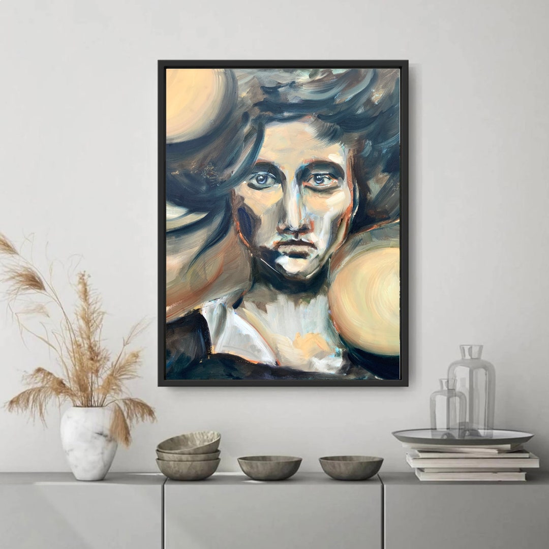 Lady Portrait Original Oil Painting on Linen Canvas Woman - Etsy