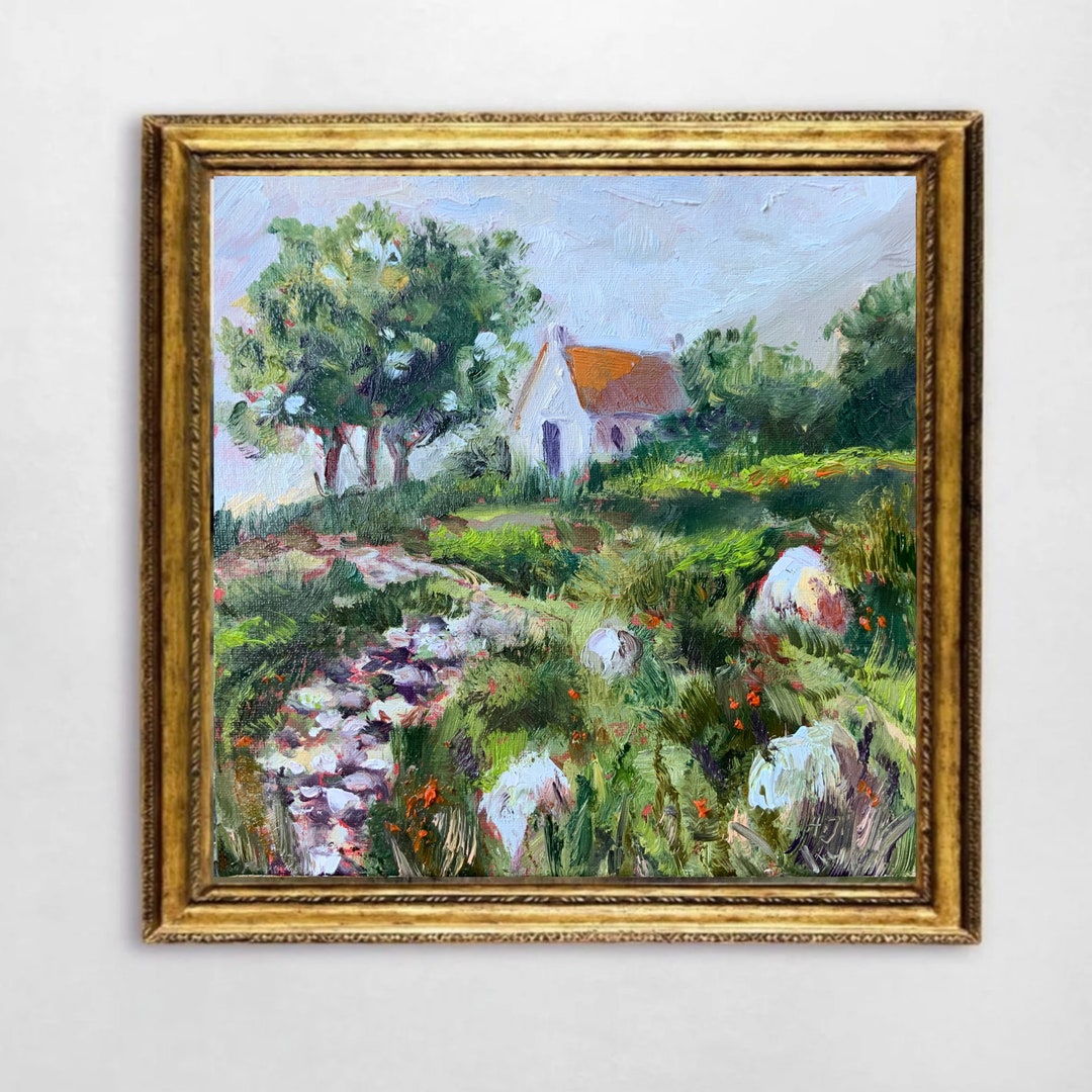 Irish Cottage Painting Ireland Original Art Landscape Artwork