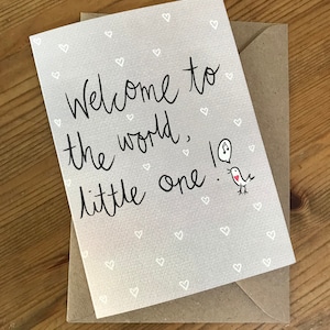 Welkom bij de World Little One! | Nieuwe Babykaart | Gefeliciteerd | Geboorte