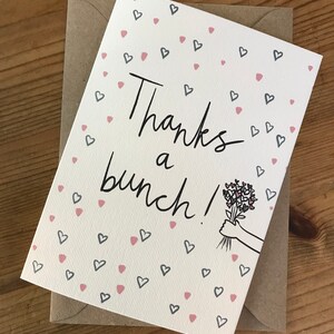 Danke ein Bündel! Dankeskarte | Grußkarte Herzbund | Pastellfarben | HerzBlumen |