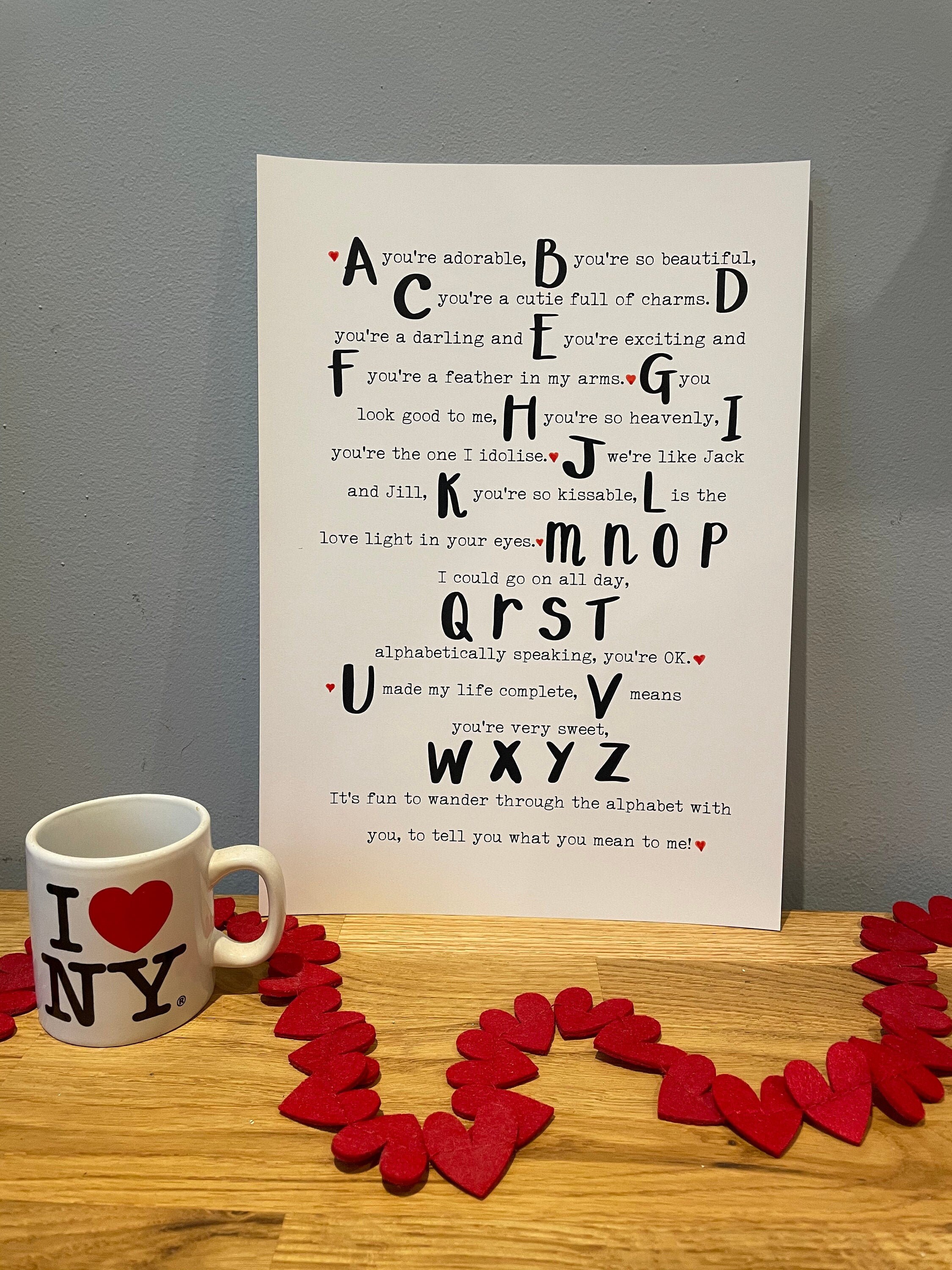 A Youre Adorable Song Lyrics Print Brush Etsy Finland A Youre Adorable Song Lyrics Print Brush Etsy Finland