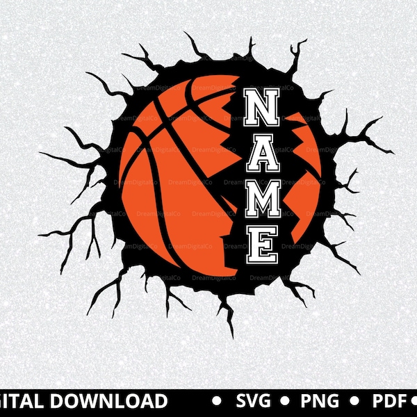 Basketball SVG, diy Team basketball shirt svg, basketball mom svg, name, template, Silhouette Files, SVG Cut Files, basketball decal, PNG