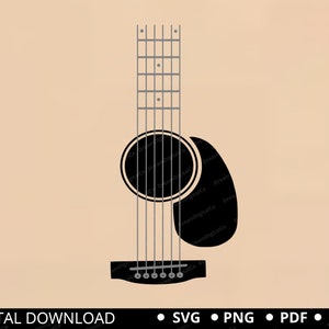 Gitaar SVG PNG, gitaar Tumbler SVG, sublimatie T-shirt gitarist Tumblers gesneden bestand voor Cricut & Silhouette
