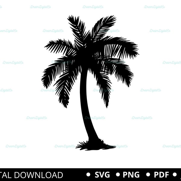 Palmen Svg, Palmen Silhouette, Vektor Cut Datei Png Aufkleber, Aufkleber, Vinyl, Digitaler Download