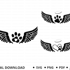 Pet Dog Memorial SVG, Dog Loss SVG, Paw Print SVG, Pet Memorial Svg Png, Paw Print Vector Cut file for Cricut