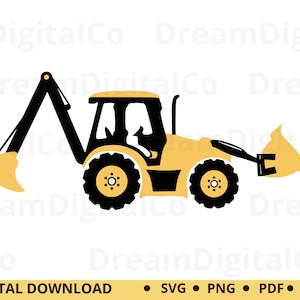 Construction svg, Construction theme birthday party shirt, DIY Boys Birthday Shirt, Excavator Truck Clipart for for Cricut And Silhouette