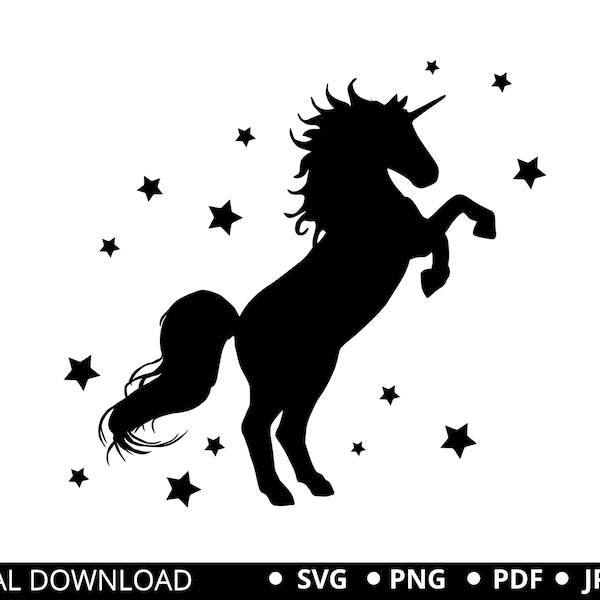 Unicorn SVG, Unicorn head svg, Unicorn vector, Unicorn Shirt Svg, Magical Unicorn Svg, Cute Unicorn PNG SVG