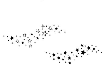 Stars svg, A Wave of Stars svg, Stars background svg, Galaxy svg, Star Clipart cut files SVG PNG Instant Download