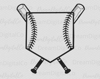Download Baseball Diamond Svg Etsy
