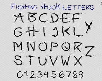 Download Fishing Font Svg Etsy