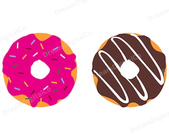 Donut SVG, Donut Layered, Sprinkle Donut, Doughnut, Födelsedag, DonutsClip art, PNG SVG Cut File Cricut, Silhouette