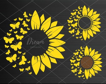 Free Free 65 Butterfly Sunflower Svg Free SVG PNG EPS DXF File