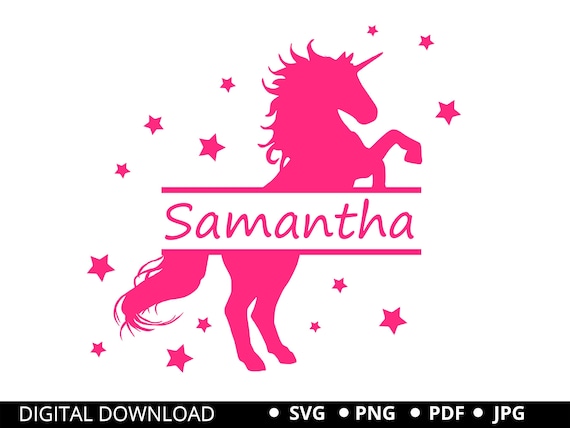 DIY Unicorn Svg, Unicorn Split Monogram, Unicorn Birthday Svg, Unicorn Monogram, Unicorn Clipart, Unicorn shirt, Unicorn Png Svg cut files
