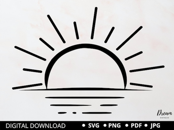 Sun Svg Sunburst SVG Sun Clipart Sunshine Svg Beach Svg - Etsy UK