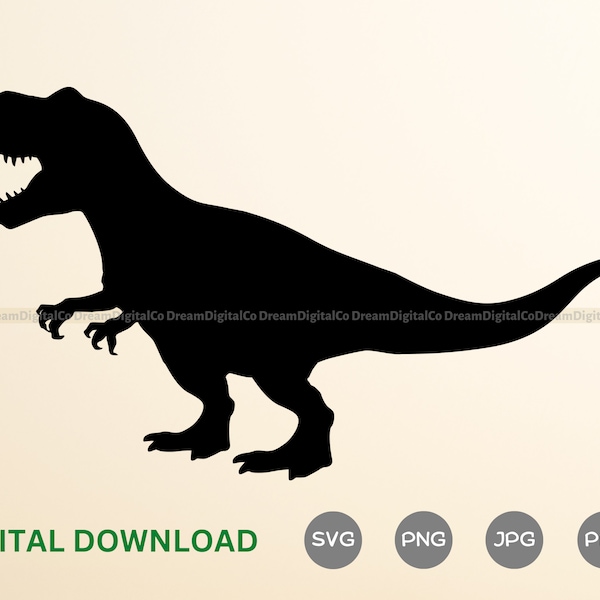 Tyrannosaurus Rex Svg, T-Rex Dinosaur Svg T-Rex Svg, Dinosaur Clipart png, Kids Dinosaur Svg,  Dino Svg Cut Files