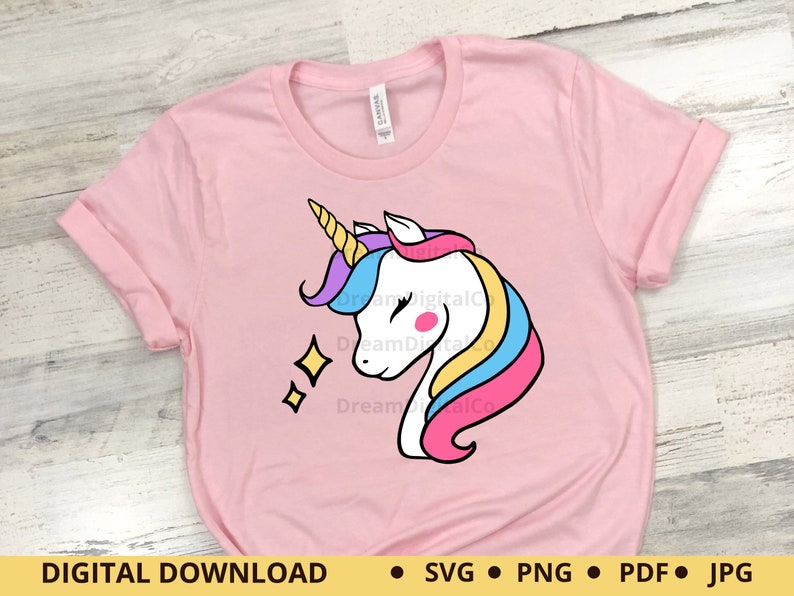 Unicorn Vector Unicorn Head Svg Unicorn Face Svg Magical - Etsy