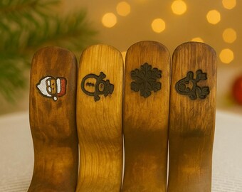 Personalized Wooden Book Page Holder, Custom Engraved Christmas Gift for Book Lovers, Cozy Reading Stocking Stuffer