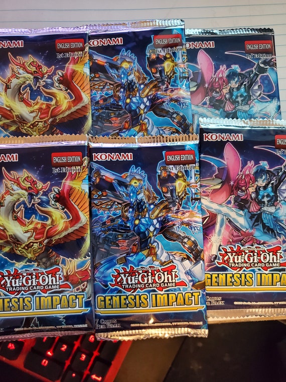 6x Genesis Impact 1st edition packs! New!