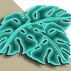 Pflanzen SVG, 3D Datei, Pflanzen schneiden, 3D Datei, Sperrholz schneiden, Papier schneiden, 3D Mandala Sperrholz