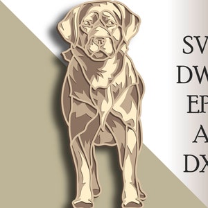 3D Labrador multilayer Dog svg/ Labrador cut file/ 3D layer/ Plywood cutting/ Paper cutting/ SVG file/ 3D mandala plywood
