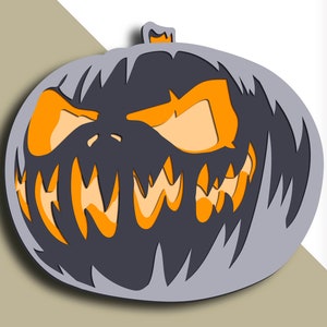 3D Pumpkin multilayer SVG/ Pumpkin cut file/ 3D layer/ Plywood cutting/ Paper cutting/ SVG file/ 3D mandala plywood