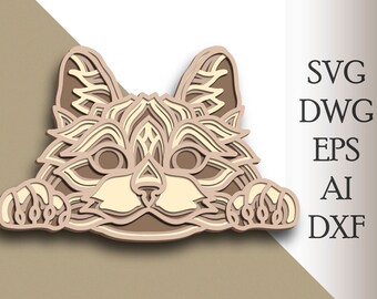 Download Mandala Cat Svg Etsy