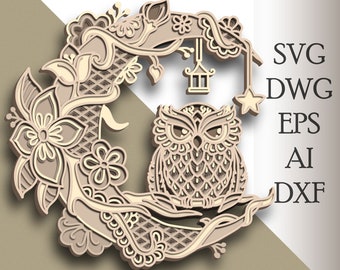 Free 3D Layered Mandala Svg Free SVG PNG EPS DXF File