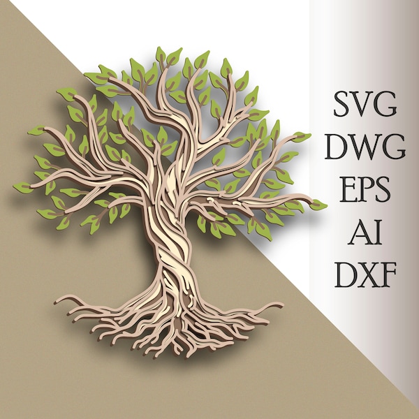 Tree of Life multilayer SVG/ Tree of Life cut file/ 3D layer/ Plywood cutting/ Paper cutting/ SVG file/ 3D mandala plywood Tree of Life multilayer SVG/ Tree of Life cut file/ 3D layer/ Plywood cutting/ Paper cutting/ SVG file/ 3D mandala plywood