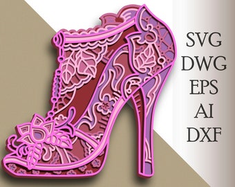 Download Shoes Mandala Svg Etsy