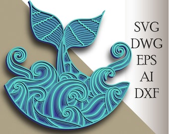 Download Whale Mandala Svg Etsy