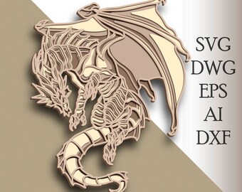 Dragon Mandala Svg Etsy