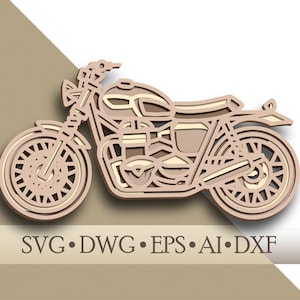 Download Motorcycle Svg File Motorbike Harley Svg Layered 3d Cutting Etsy