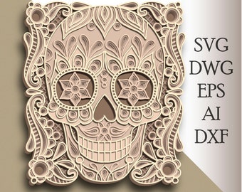 Download Mandala Skull Svg Etsy