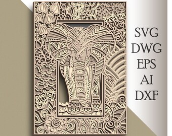 Download Elephant Mandala Svg Etsy