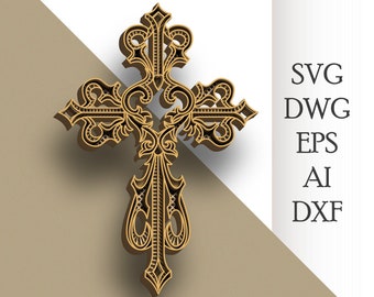 Download Mandala Cross Svg Etsy