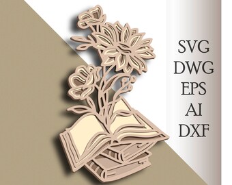 Download 3d Svg Book Etsy