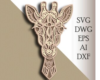 Download Giraffe Mandala Svg Etsy