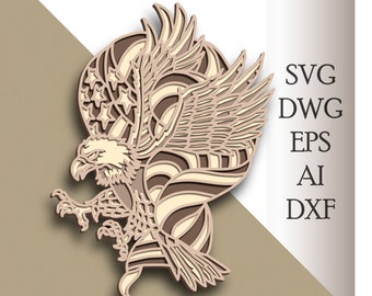 Download Eagle Mandala Svg Etsy