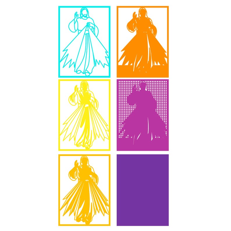 Mercy Cut Out Divine Mercy Multilayer SVG. Laser Cut File. Layer Construction ...