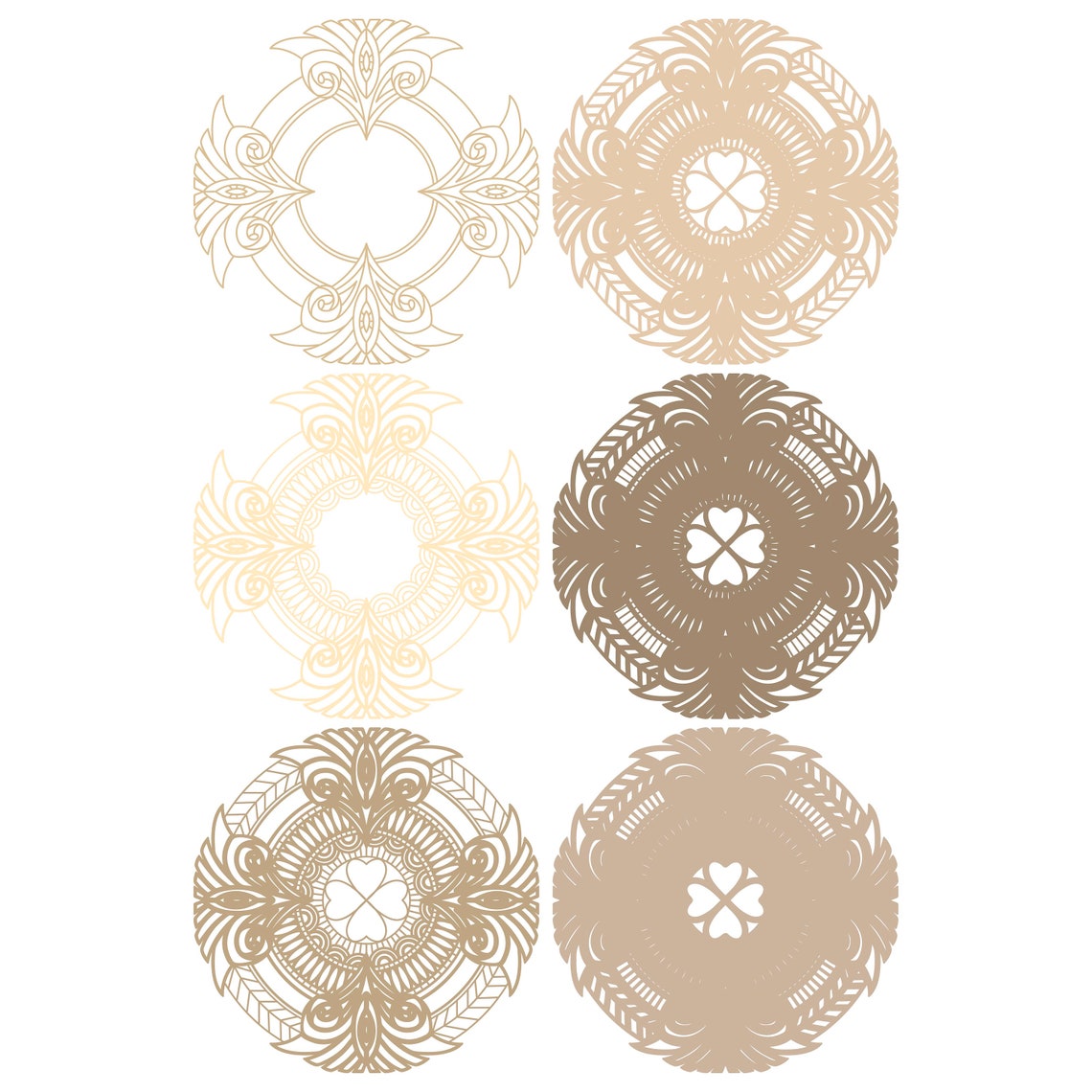 Download Mandala multilayer SVG/ Mandala cut file/ 3D layer/ Plywood | Etsy