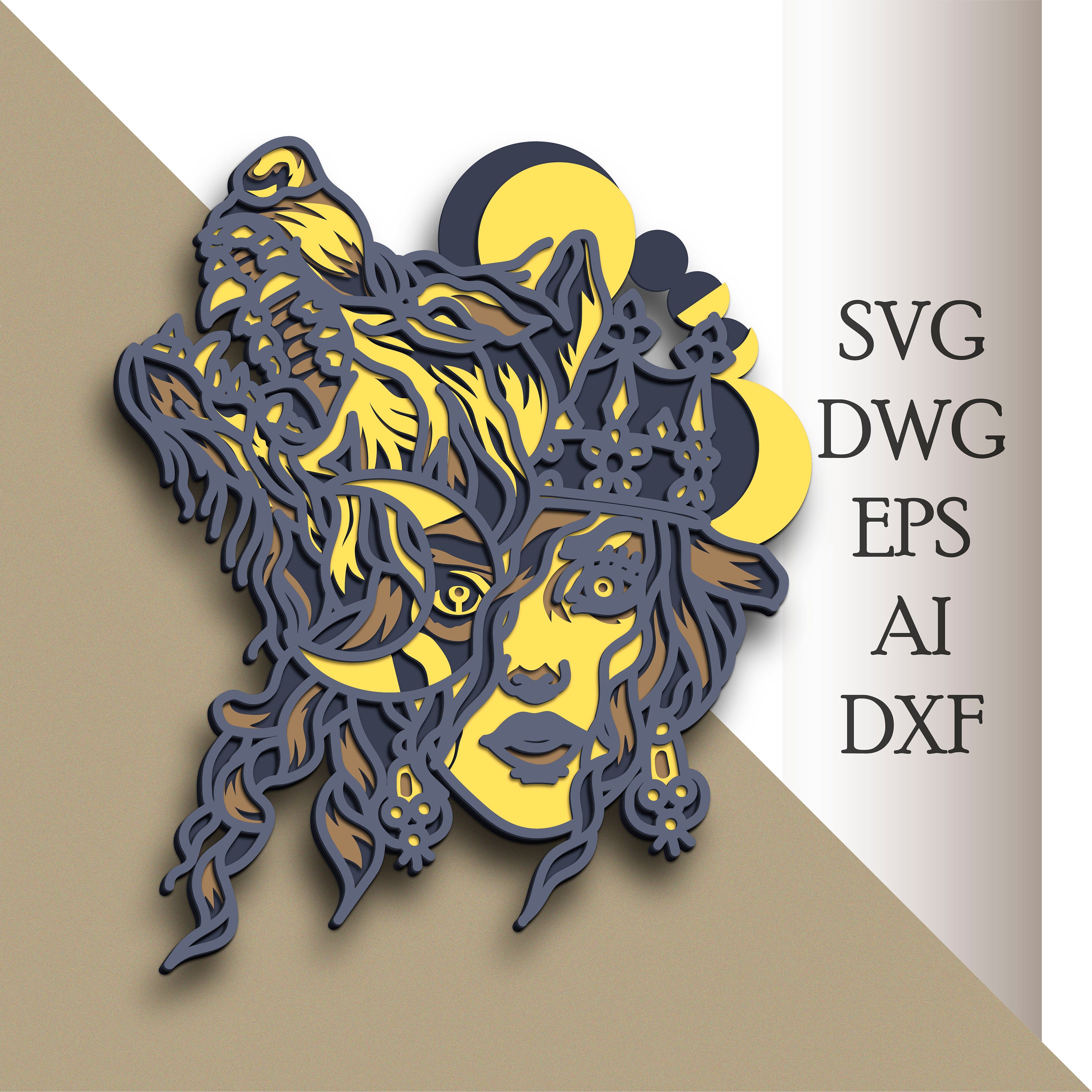 Free Free 3D Layered Wolf Svg 145 SVG PNG EPS DXF File