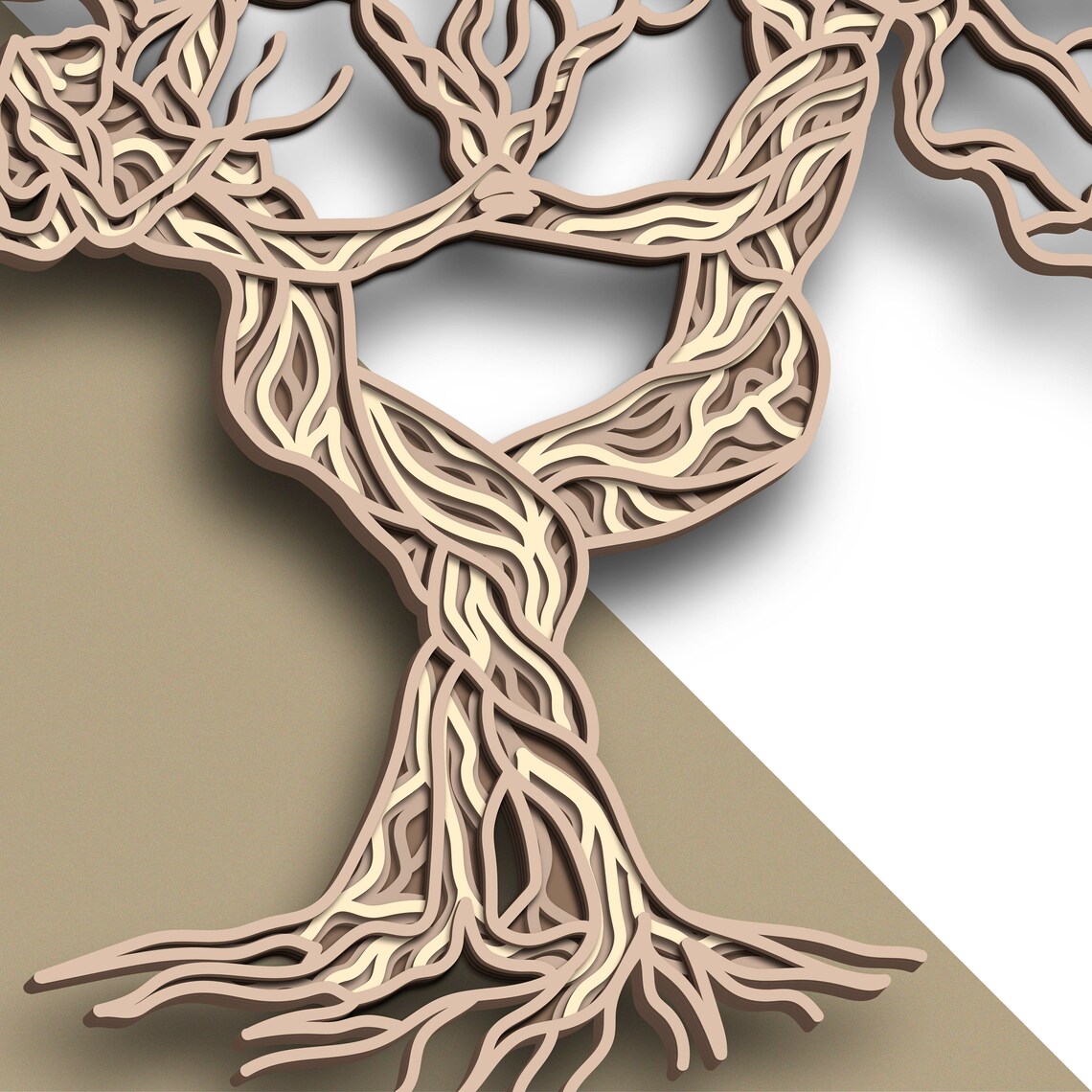 Tree of Life multilayer SVG/ Tree of Life cut file/ 3D layer/ Etsy