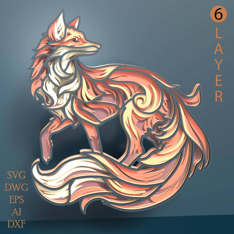 Cnc Svg Fox - Etsy