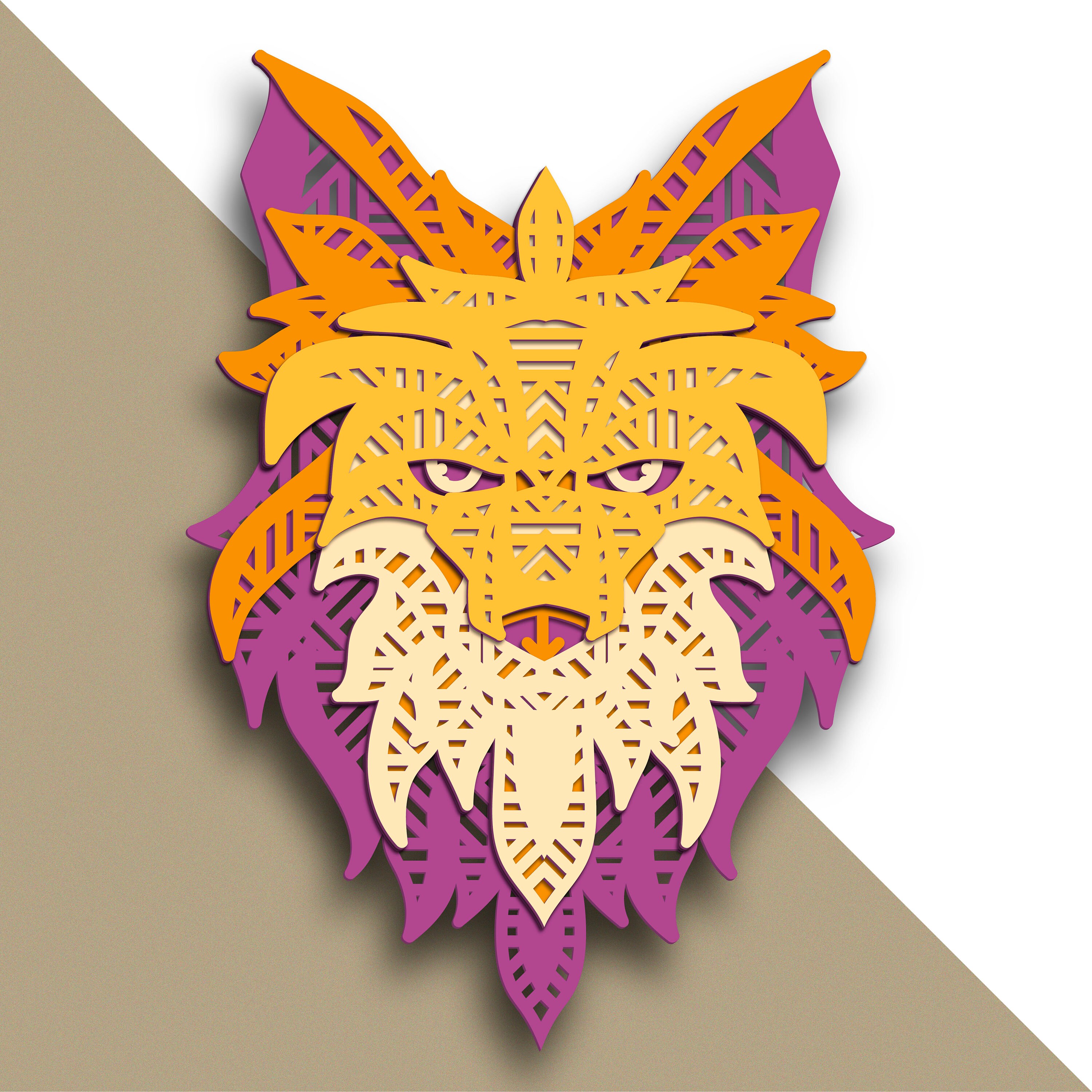 Fox Multilayer SVG/ Fox Cut File/ 3D Layer/ Plywood Cutting/ - Etsy