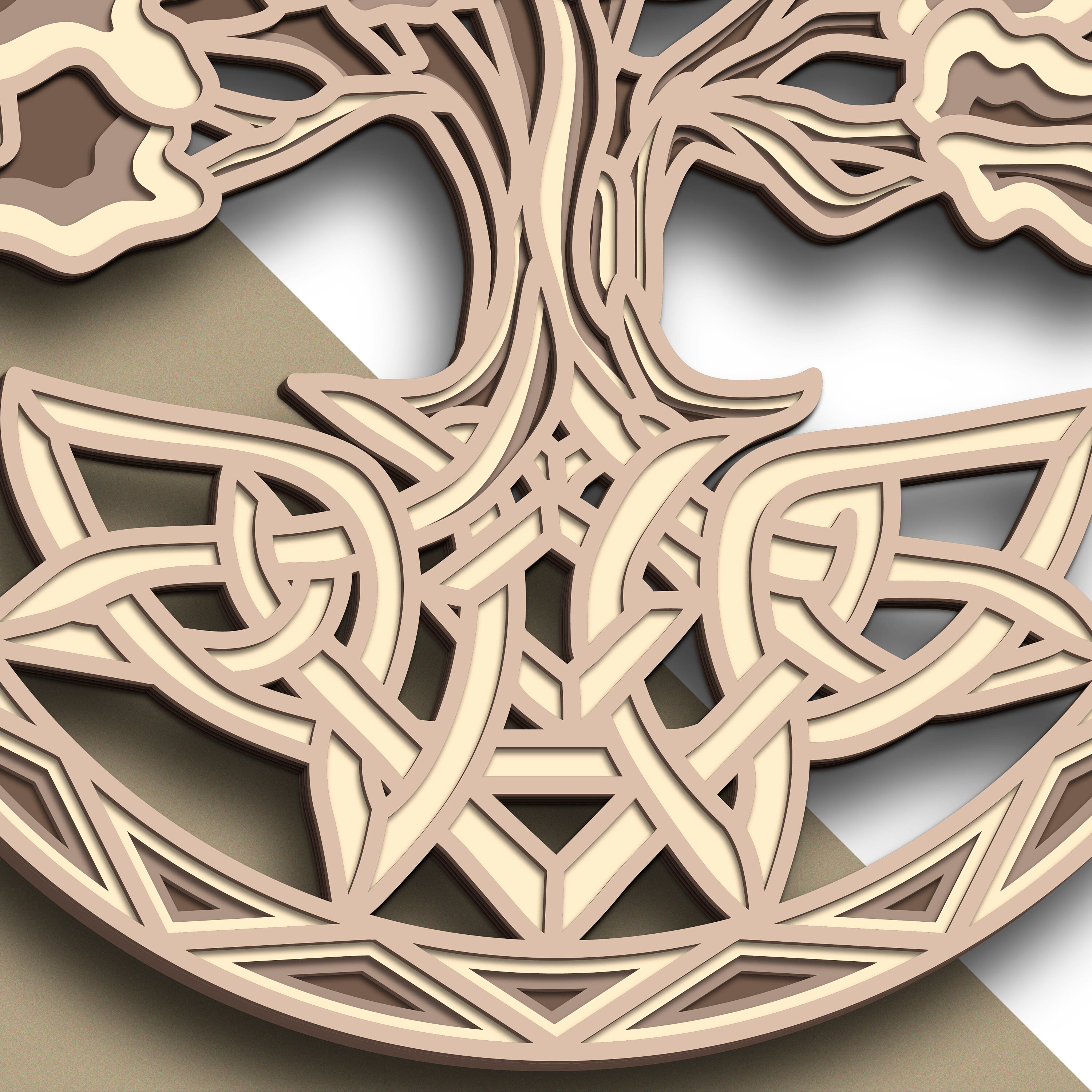 Tree of Life Multilayer SVG/ Tree of Life Cut File/ 3D Layer/ | Etsy