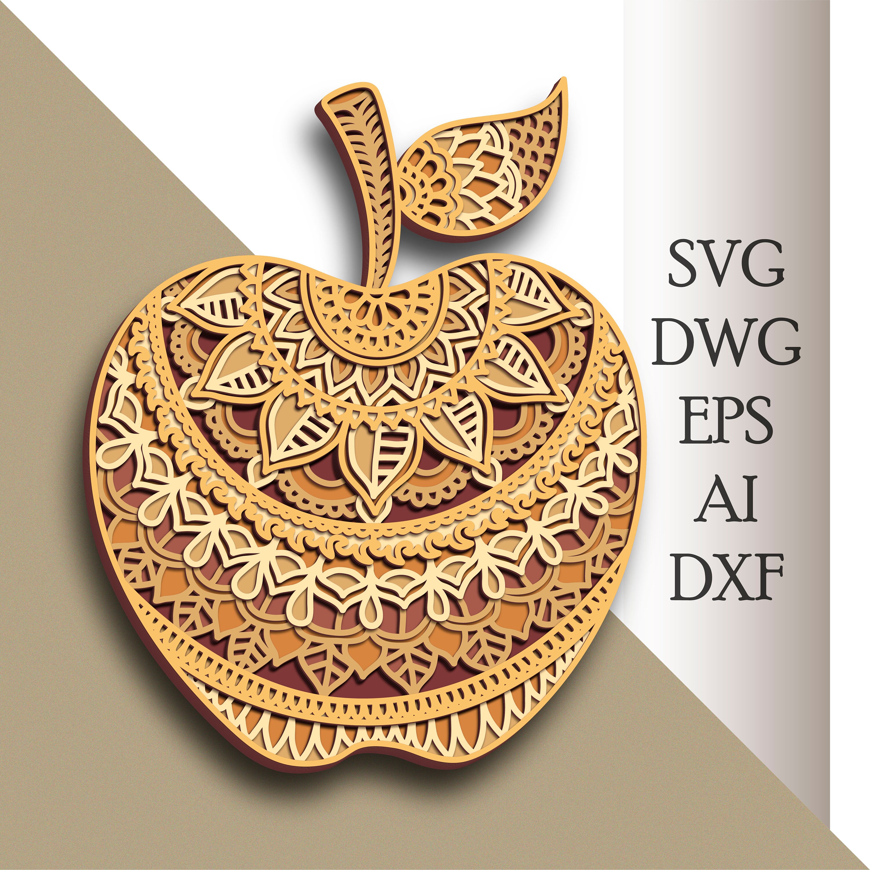 Free Free Layered Apple Svg 200 SVG PNG EPS DXF File