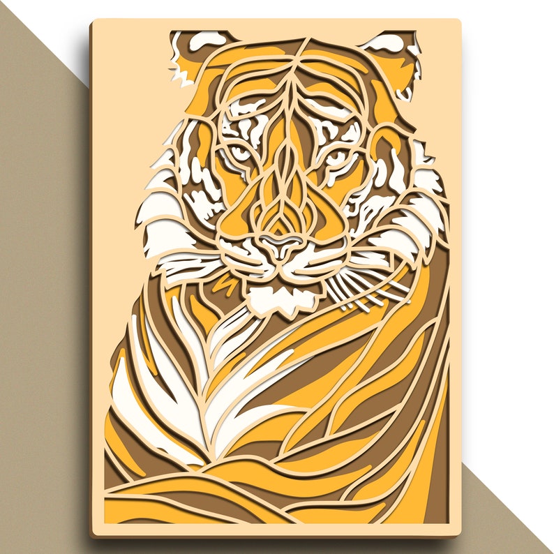 Download Tiger Head Multilayer Svg Tiger Cut File 3d Layer Plywood Cutting Paper Cutting Svg File 3d Mandala Plywood Digital Art Collectibles Eumesmafiz Com Br