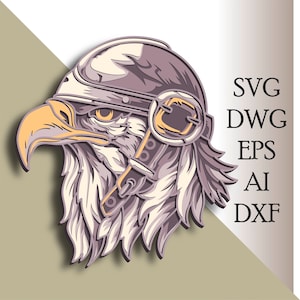 Eagle multilayer SVG/ Eagle cut file/ 3D layer/ Plywood cutting/ Paper cutting/ SVG file/ 3D mandala plywood